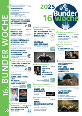 Programm 16. Bunder Woche